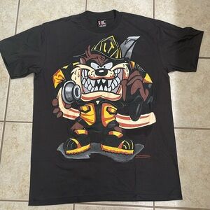 AOP! 🔥 Giant Tag, Modern Boot Single Stitch Taz Graphic Tee! - NWOT!